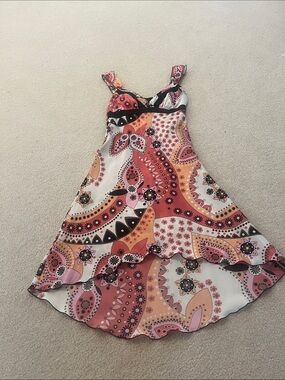 Byerwear Tool Pink Paisley High-Low Sundress